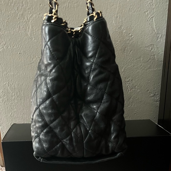 Chanel Gold Hardware Black Calfskin Leather Tote - Picture 14 of 16